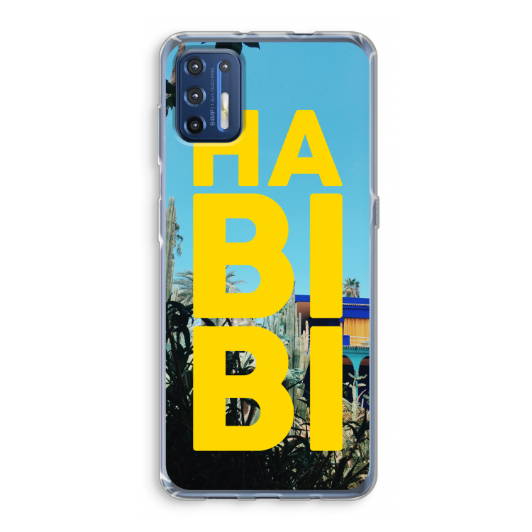 Habibi Majorelle : Motorola Moto G9 Plus Transparant Hoesje
