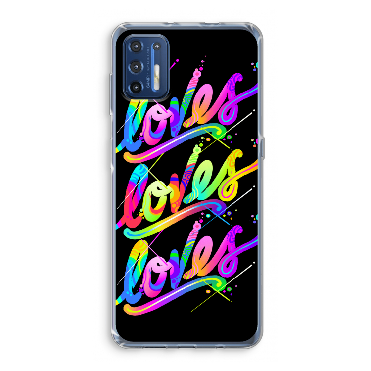 Loves: Motorola Moto G9 Plus Transparant Hoesje
