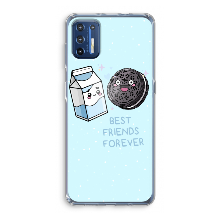 Best Friend Forever: Motorola Moto G9 Plus Transparant Hoesje