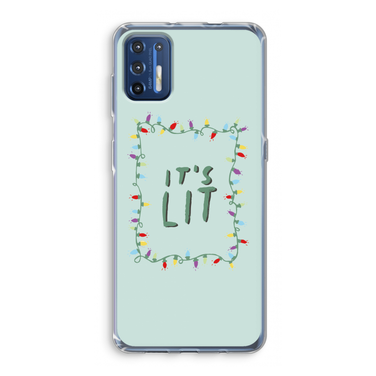 It's Lit: Motorola Moto G9 Plus Transparant Hoesje