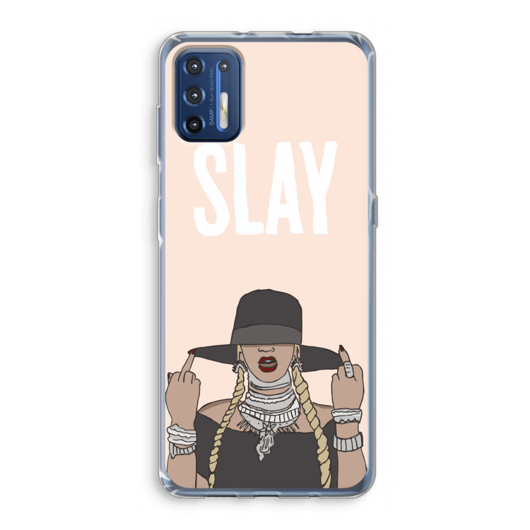 Slay All Day: Motorola Moto G9 Plus Transparant Hoesje
