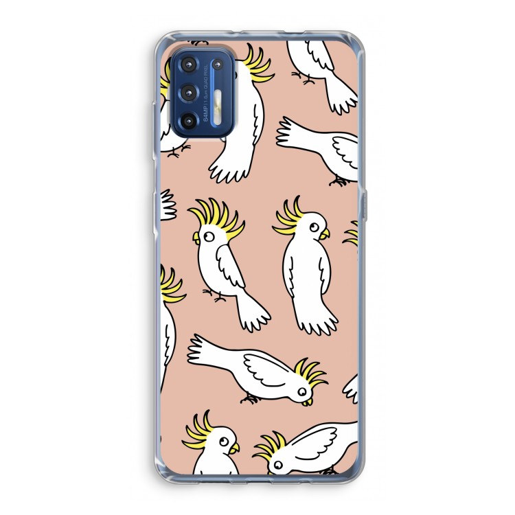 Papegaai: Motorola Moto G9 Plus Transparant Hoesje
