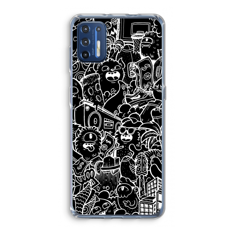 Vexx Black City : Motorola Moto G9 Plus Transparant Hoesje