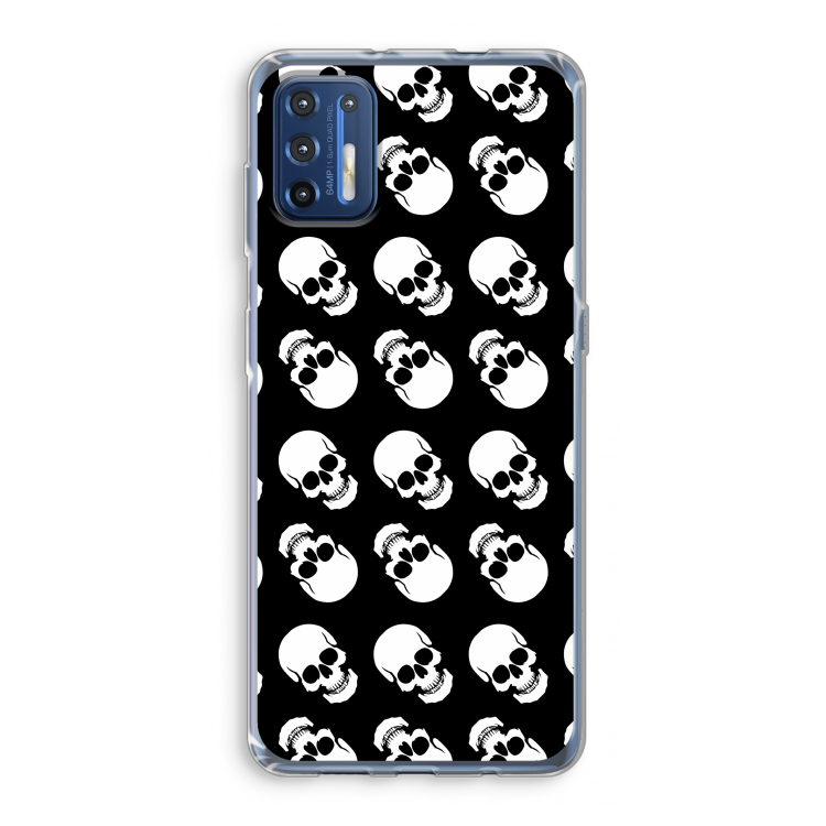 Musketon Skulls: Motorola Moto G9 Plus Transparant Hoesje
