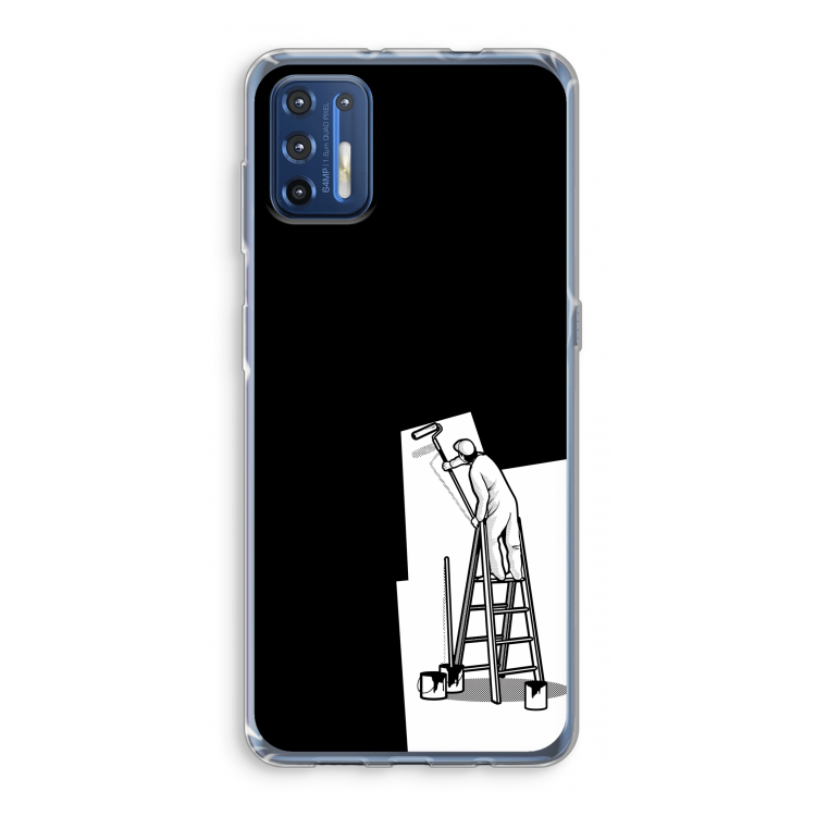 Musketon Painter: Motorola Moto G9 Plus Transparant Hoesje