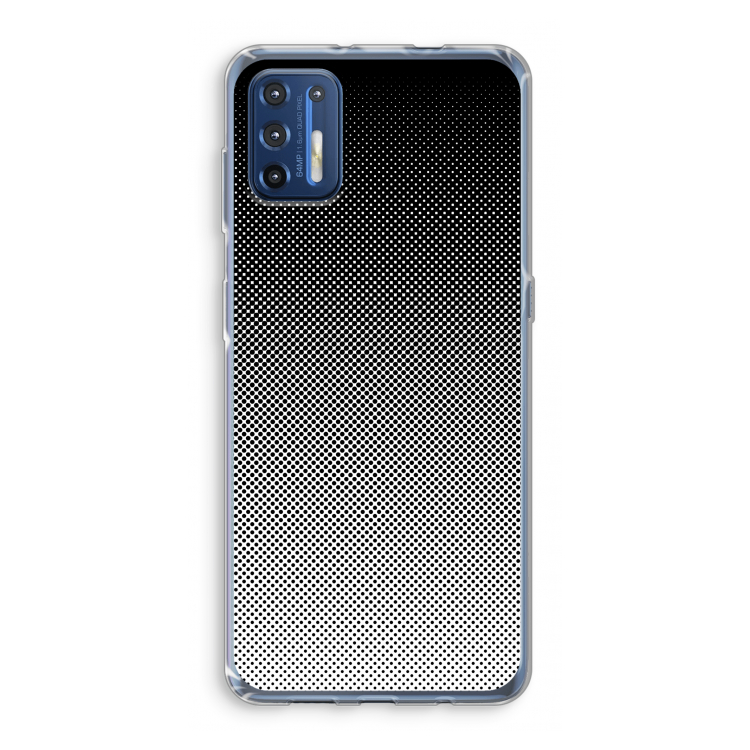 Musketon Halftone: Motorola Moto G9 Plus Transparant Hoesje