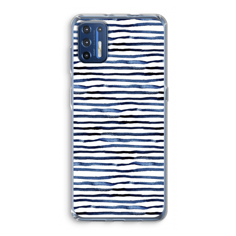 Verrassende lijnen: Motorola Moto G9 Plus Transparant Hoesje