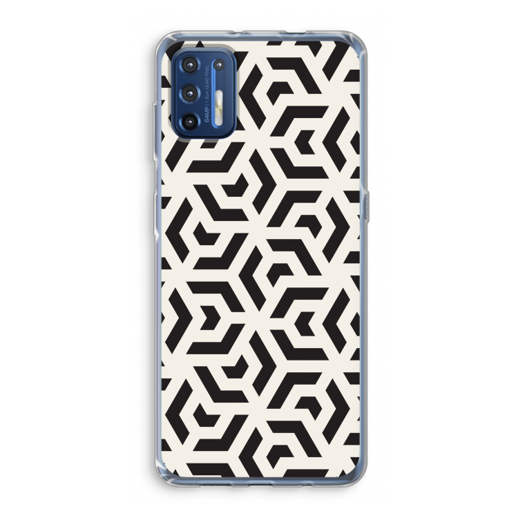 Crazy pattern: Motorola Moto G9 Plus Transparant Hoesje