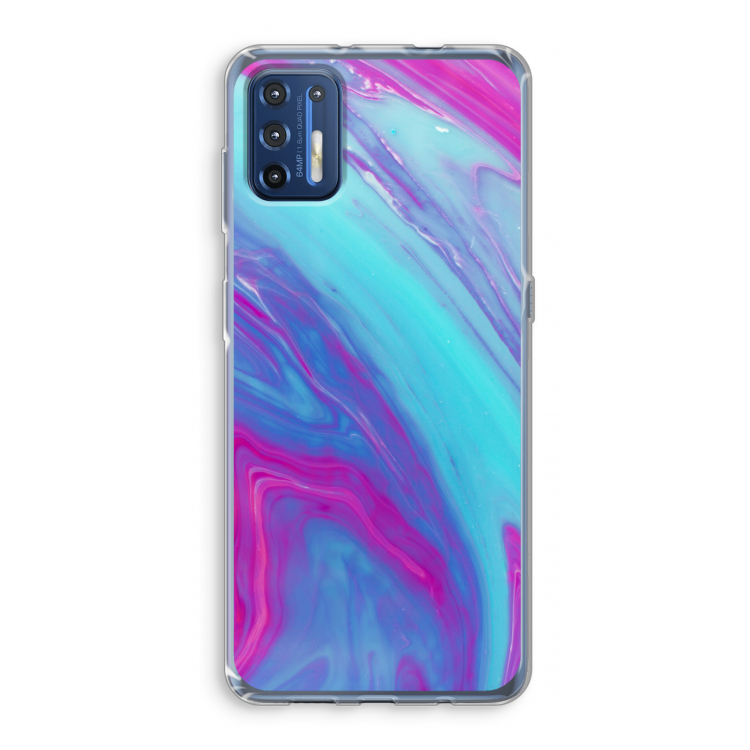 Zweverige regenboog: Motorola Moto G9 Plus Transparant Hoesje