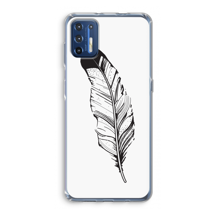 Pluim: Motorola Moto G9 Plus Transparant Hoesje
