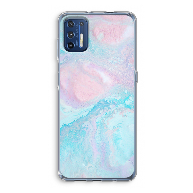Fantasie pastel: Motorola Moto G9 Plus Transparant Hoesje
