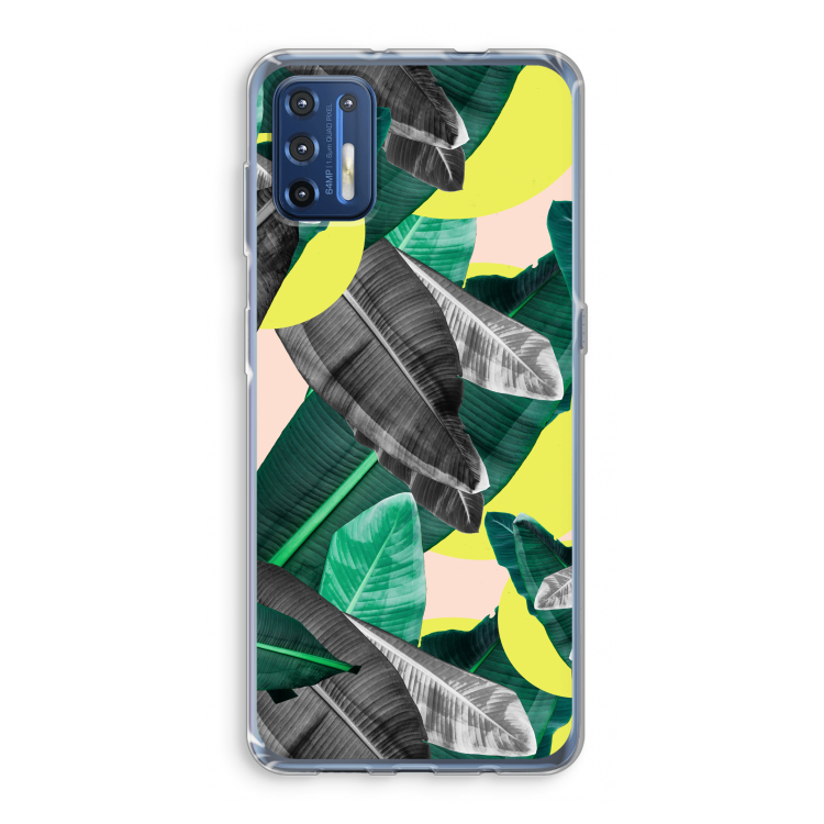 Fantasie jungle: Motorola Moto G9 Plus Transparant Hoesje