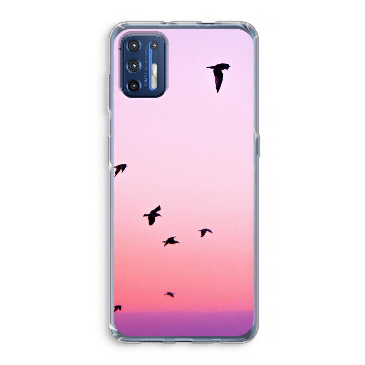 Fly away: Motorola Moto G9 Plus Transparant Hoesje