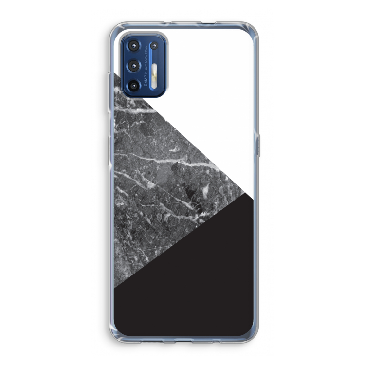Combinatie marmer: Motorola Moto G9 Plus Transparant Hoesje
