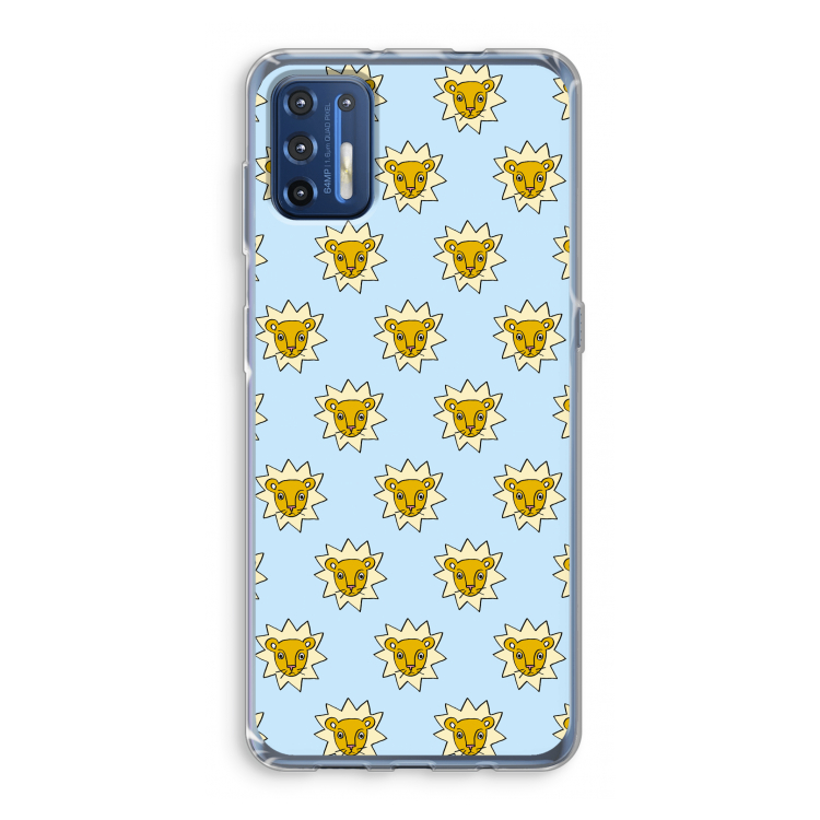 Leeuwenkoppen: Motorola Moto G9 Plus Transparant Hoesje