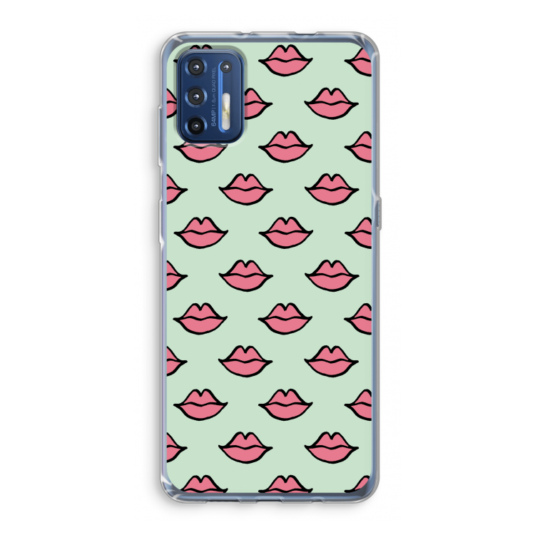 Lipjes: Motorola Moto G9 Plus Transparant Hoesje