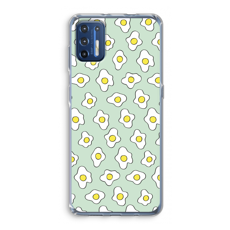 Spiegeleitjes: Motorola Moto G9 Plus Transparant Hoesje
