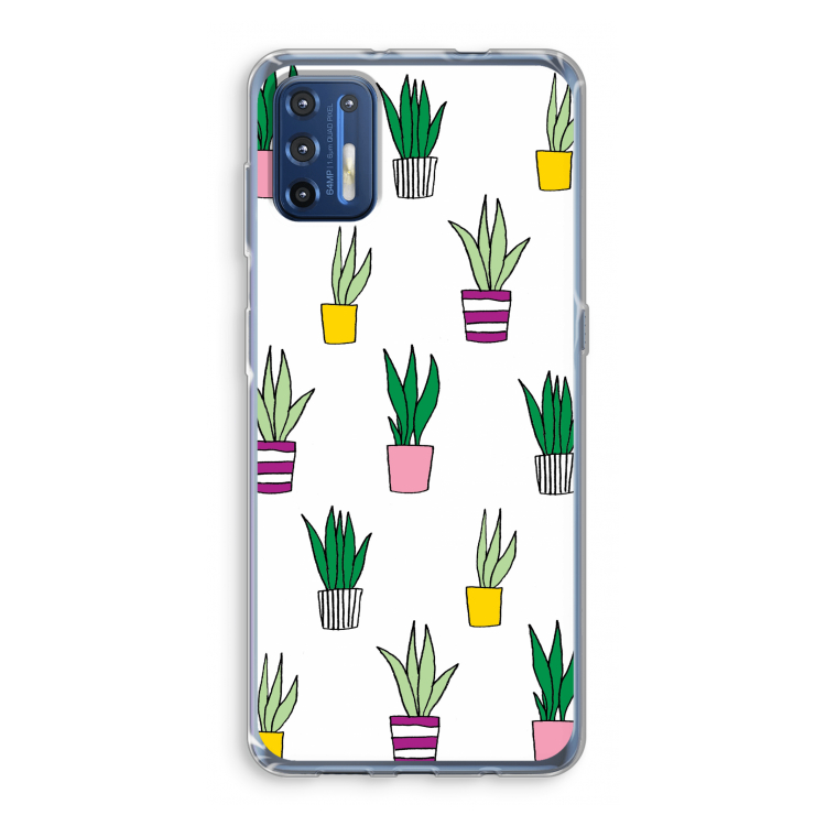 Sanseveria: Motorola Moto G9 Plus Transparant Hoesje