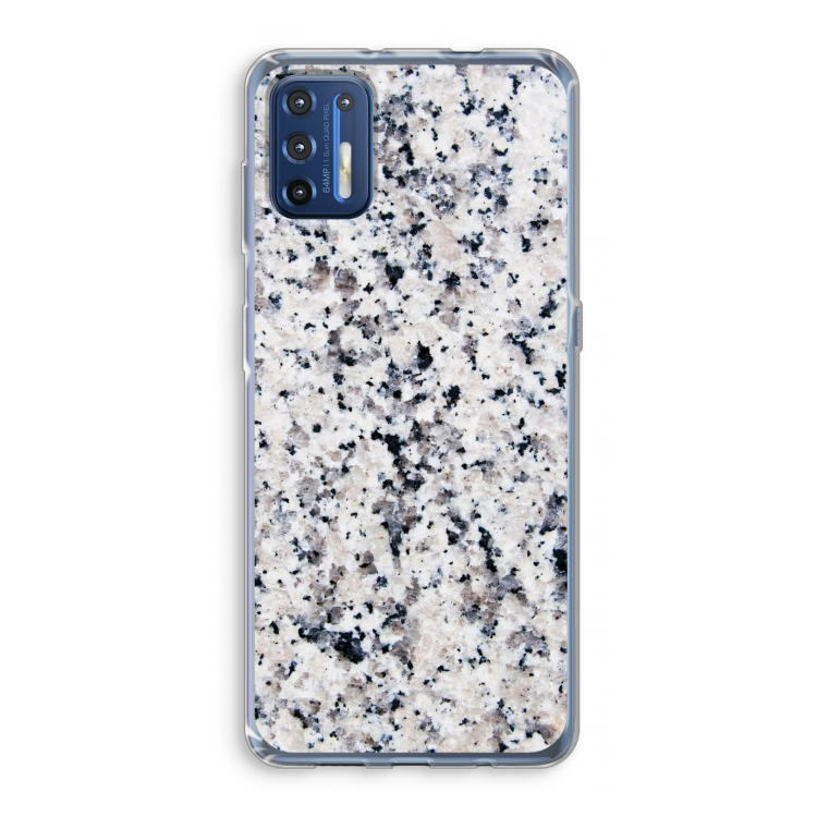 Gespikkelde marmer: Motorola Moto G9 Plus Transparant Hoesje