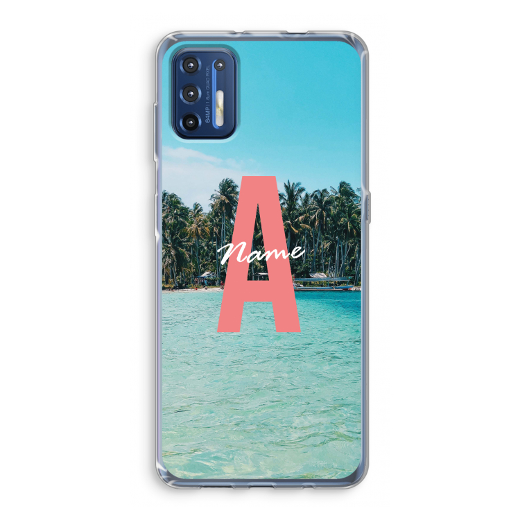 Pacific Dream: Motorola Moto G9 Plus Transparant Hoesje