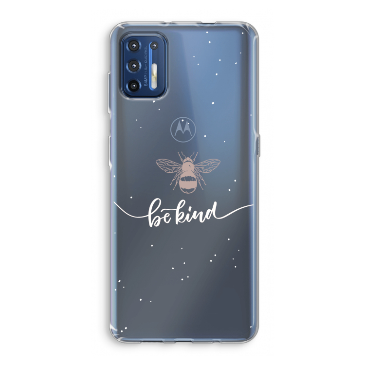 Be(e) kind: Motorola Moto G9 Plus Transparant Hoesje