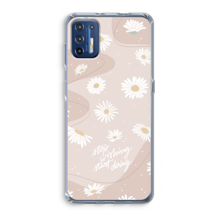 Daydreaming becomes reality: Motorola Moto G9 Plus Transparant Hoesje
