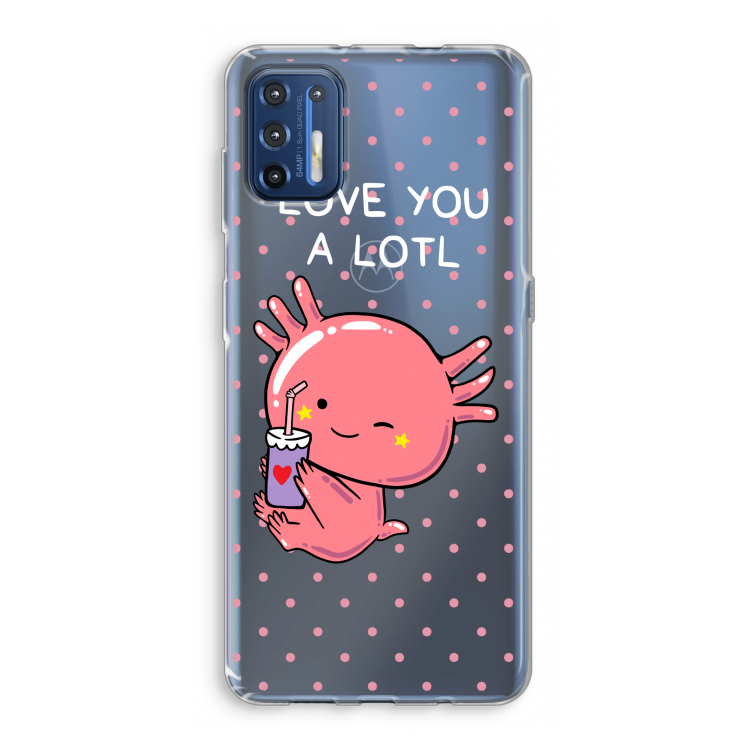 Love You A Lotl: Motorola Moto G9 Plus Transparant Hoesje