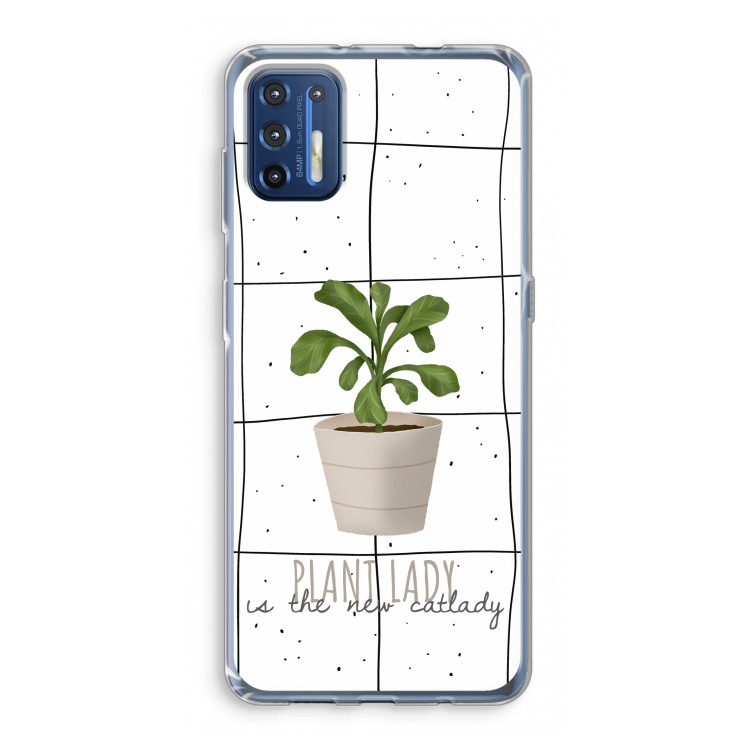 Kamerplant op vensterruit: Motorola Moto G9 Plus Transparant Hoesje