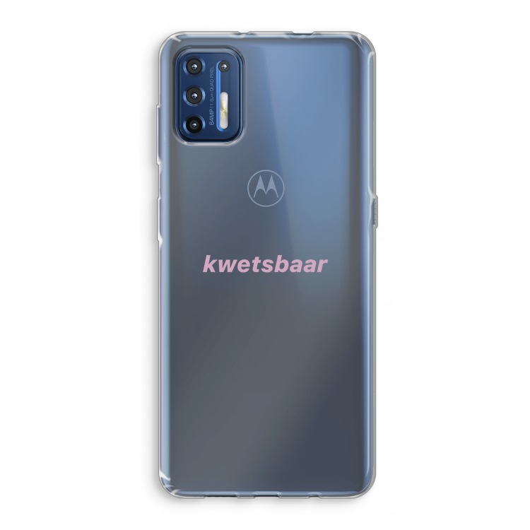 kwetsbaar: Motorola Moto G9 Plus Transparant Hoesje