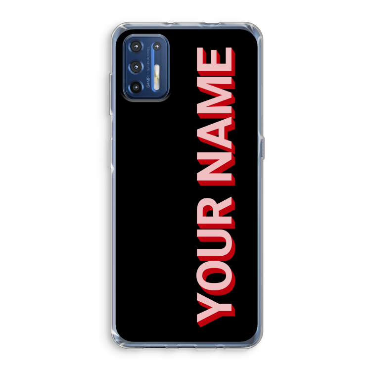Namecase: Motorola Moto G9 Plus Transparant Hoesje