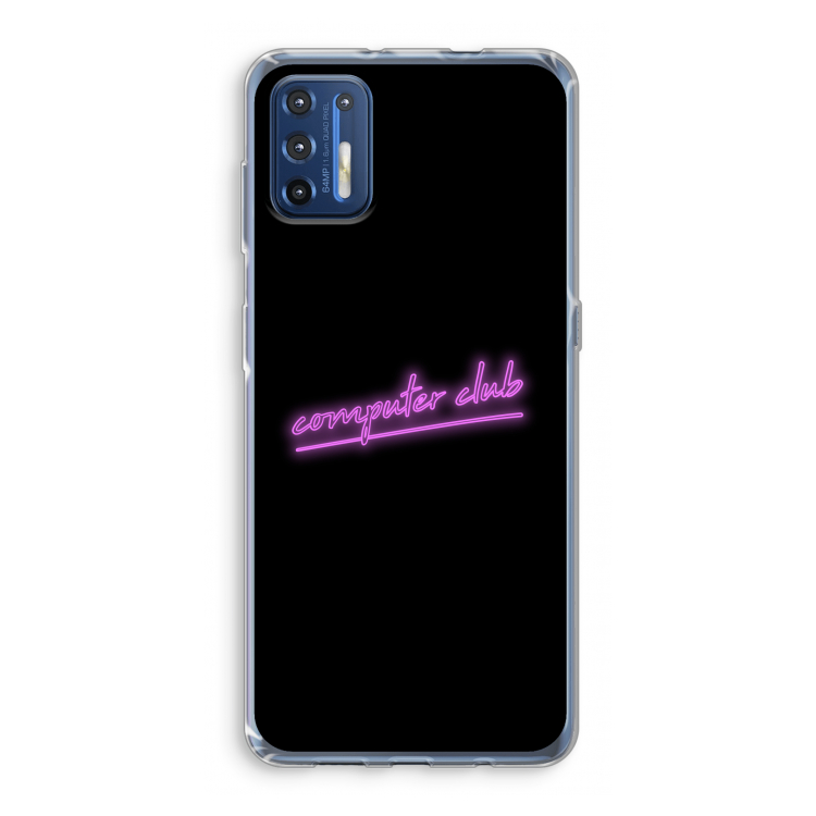 Vice Black: Motorola Moto G9 Plus Transparant Hoesje