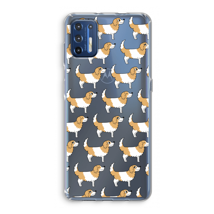Doggy: Motorola Moto G9 Plus Transparant Hoesje