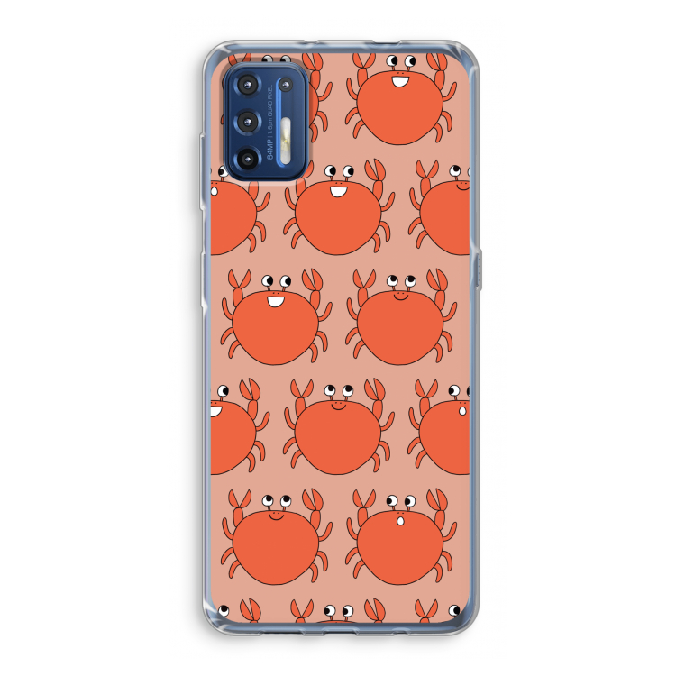 Krab: Motorola Moto G9 Plus Transparant Hoesje