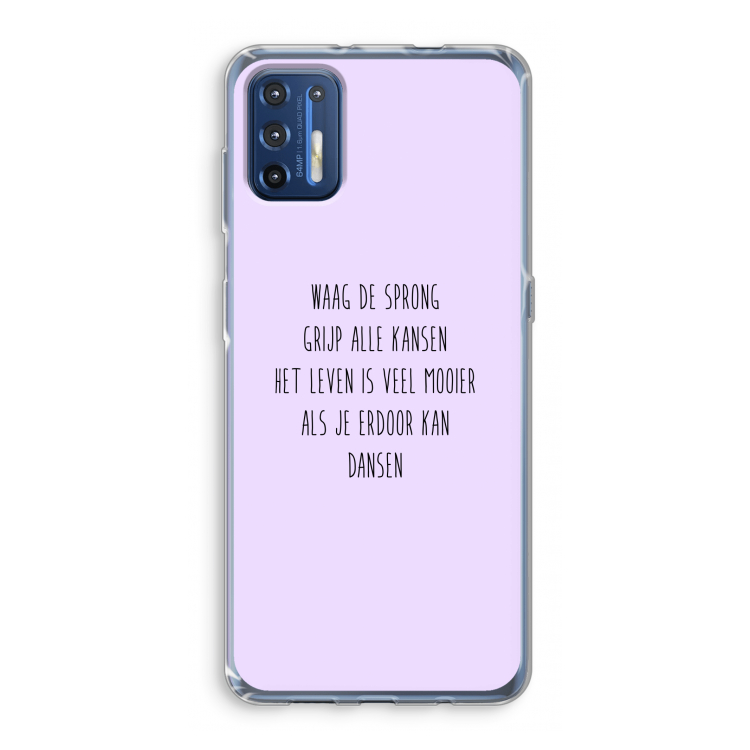 Sprong: Motorola Moto G9 Plus Transparant Hoesje