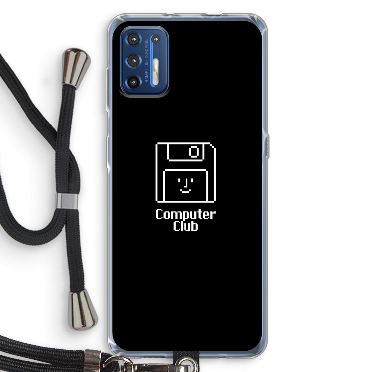Hello: Motorola Moto G9 Plus Transparant Hoesje met koord