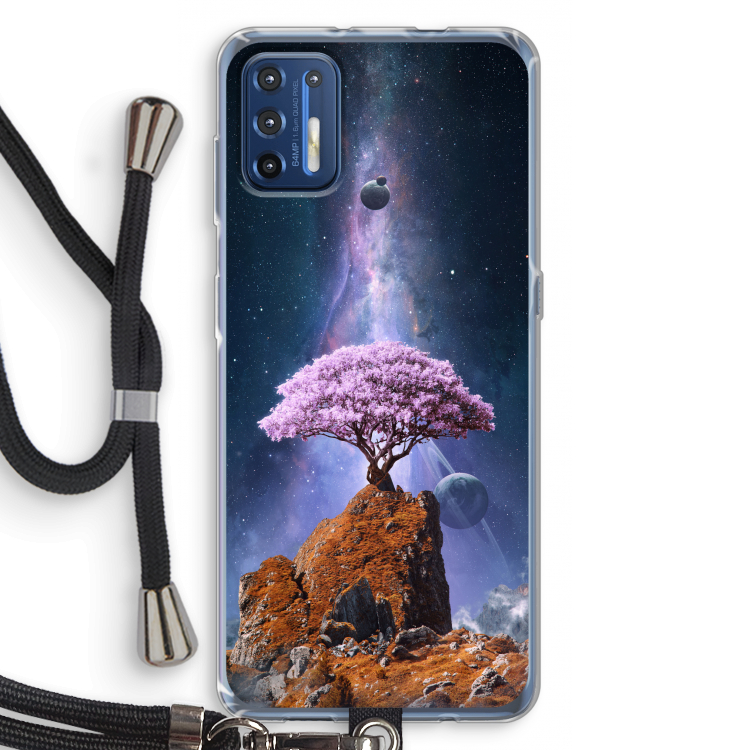 Ambition: Motorola Moto G9 Plus Transparant Hoesje met koord