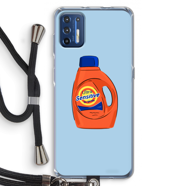 Ultra Sensitive: Motorola Moto G9 Plus Transparant Hoesje met koord