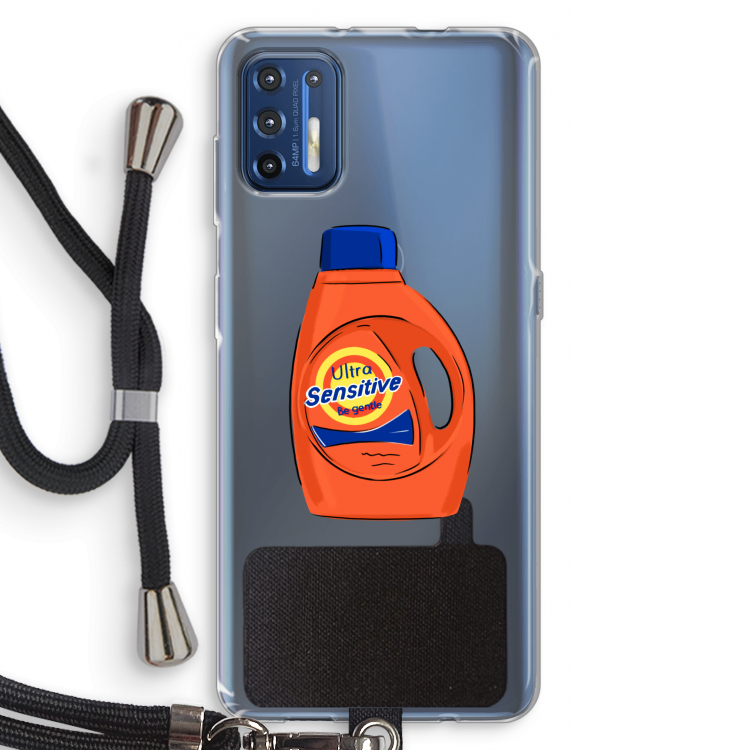 Ultra Sensitive: Motorola Moto G9 Plus Transparant Hoesje met koord