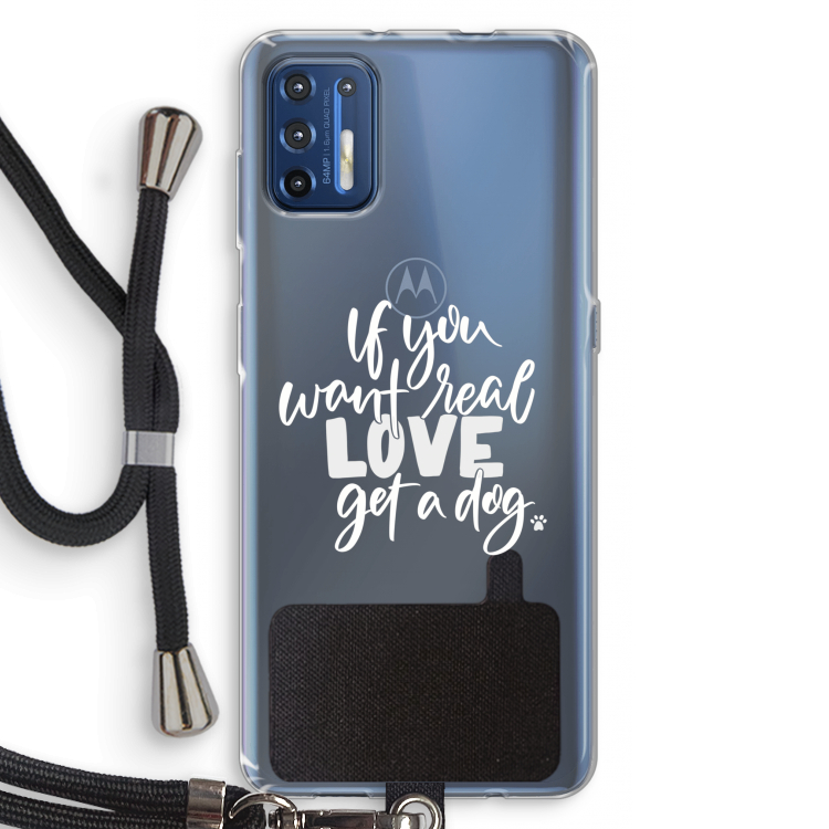 Partner in crime: Motorola Moto G9 Plus Transparant Hoesje met koord