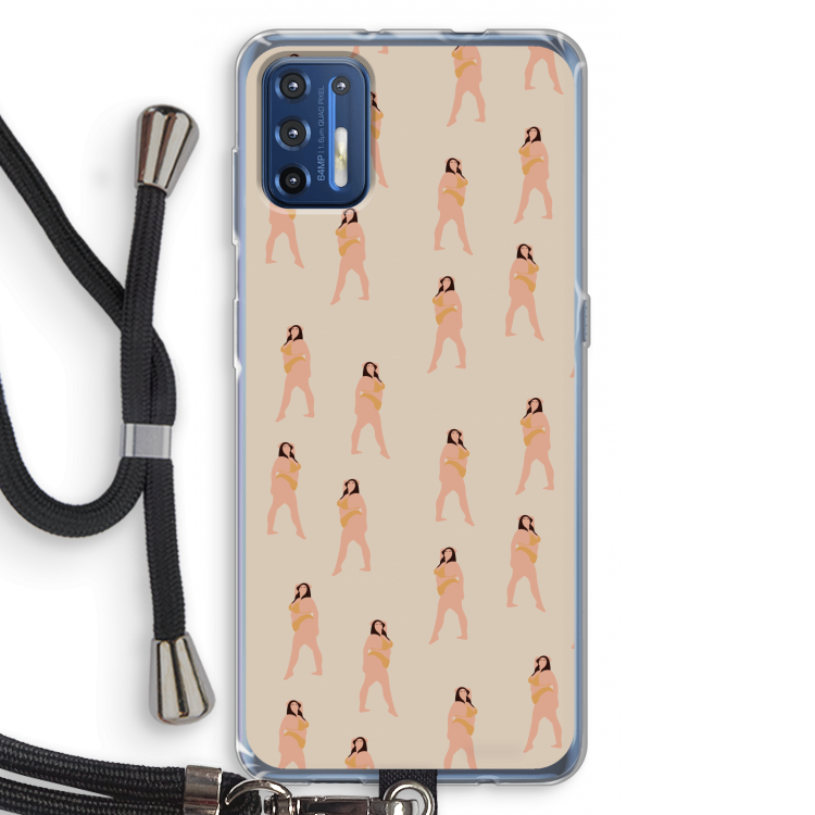 You're so golden: Motorola Moto G9 Plus Transparant Hoesje met koord