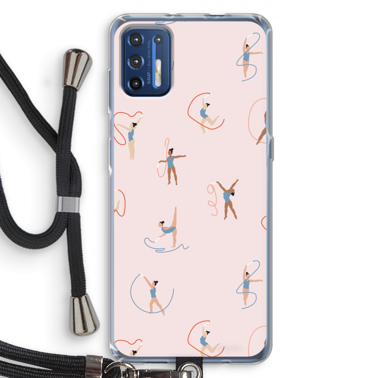 Dancing #3: Motorola Moto G9 Plus Transparant Hoesje met koord