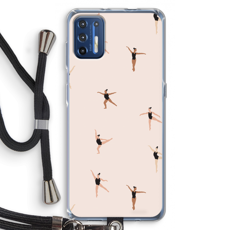 Dancing #1: Motorola Moto G9 Plus Transparant Hoesje met koord