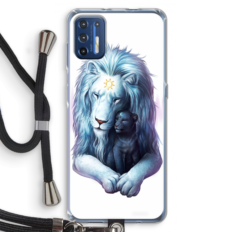 Child Of Light: Motorola Moto G9 Plus Transparant Hoesje met koord