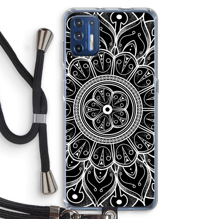 Roses Are Red: Motorola Moto G9 Plus Transparant Hoesje met koord