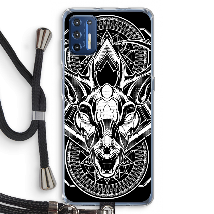 Oh Deer: Motorola Moto G9 Plus Transparant Hoesje met koord