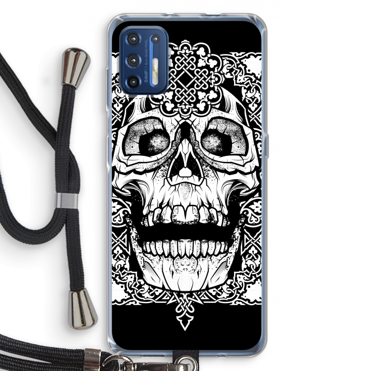 Seek & Destroy: Motorola Moto G9 Plus Transparant Hoesje met koord