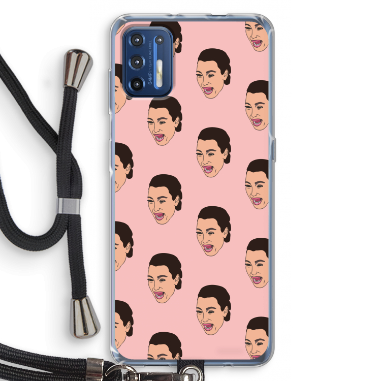 Ugly Cry Call: Motorola Moto G9 Plus Transparant Hoesje met koord