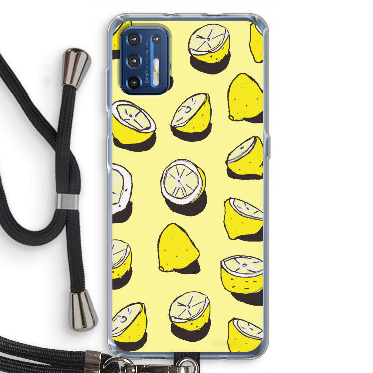 When Life Gives You Lemons...: Motorola Moto G9 Plus Transparant Hoesje met koord
