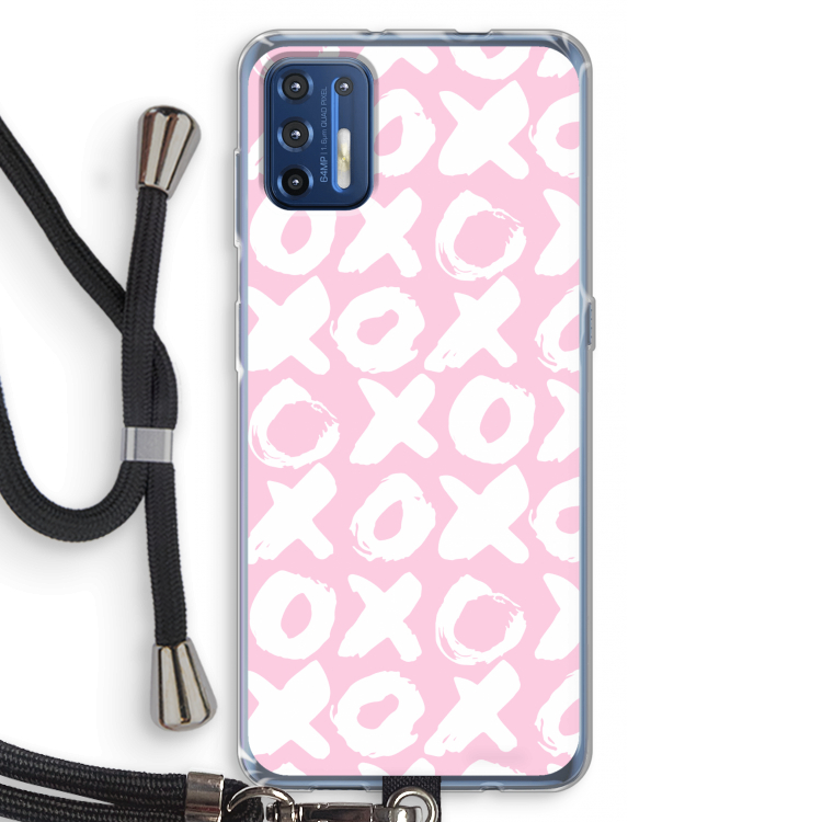 XOXO: Motorola Moto G9 Plus Transparant Hoesje met koord