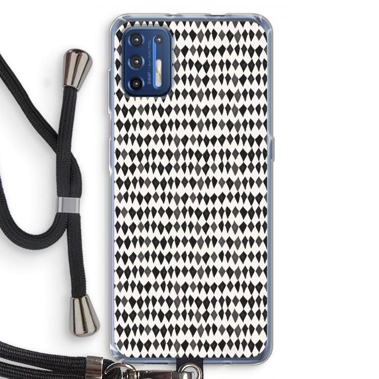 Crazy shapes: Motorola Moto G9 Plus Transparant Hoesje met koord